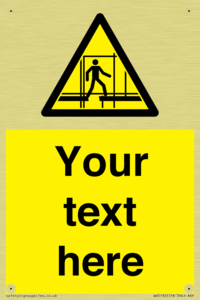 Custom Scaffold Incomplete Sign